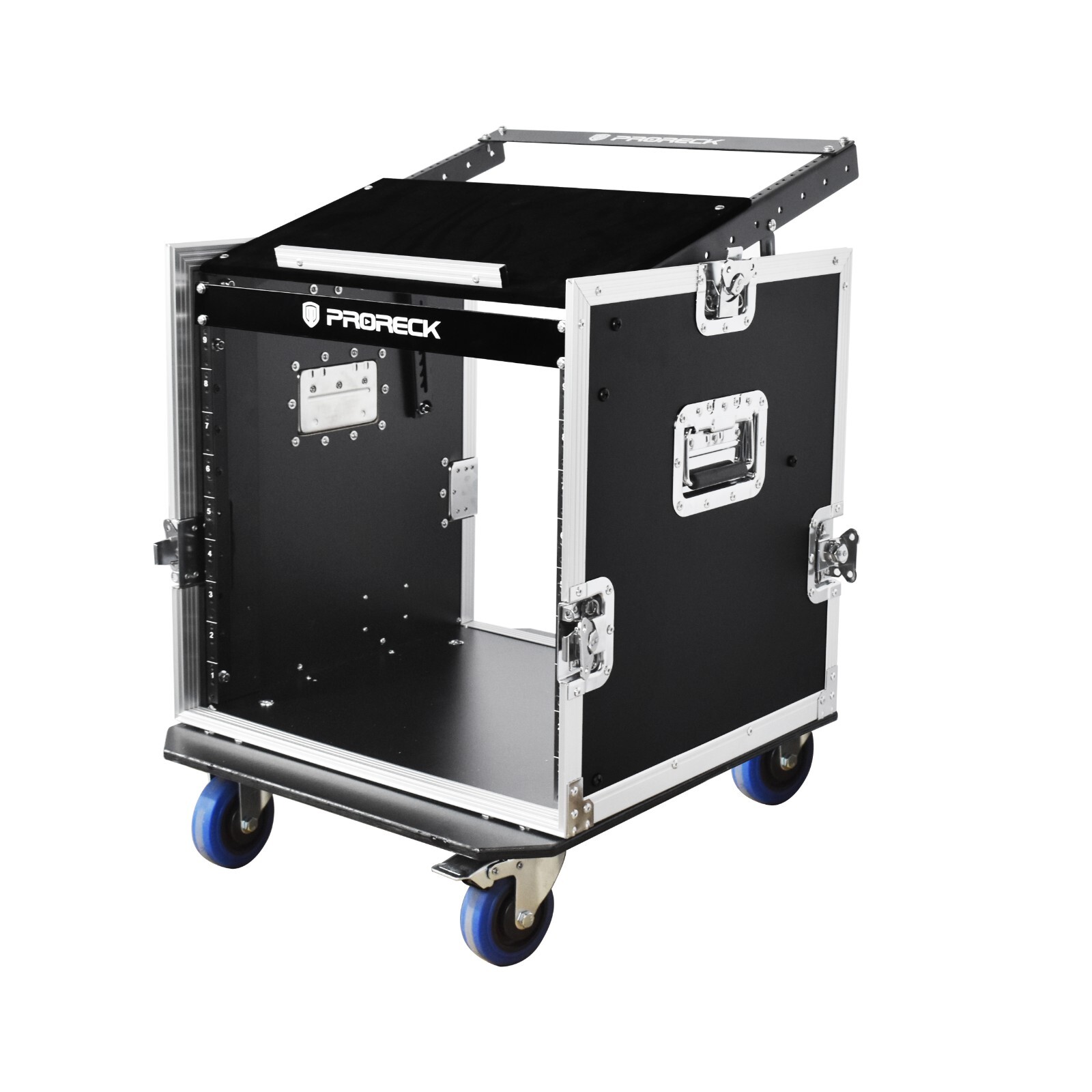 proreck 10U space Rack Case With Slant Mixer Top, 20'' Depth