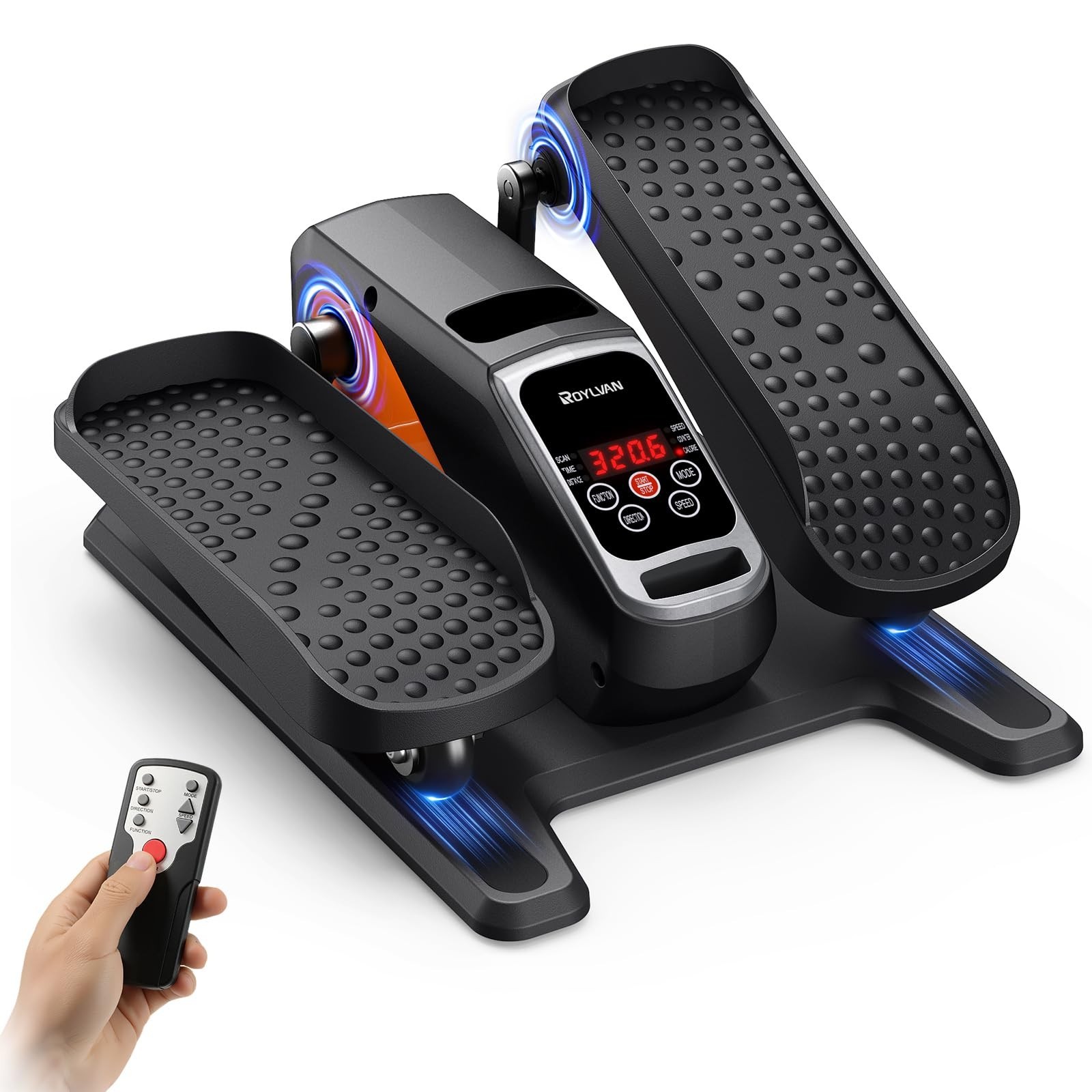 Roylvan Under Desk Elliptical Exercise Machine, Electric & Portable Ellipse L...