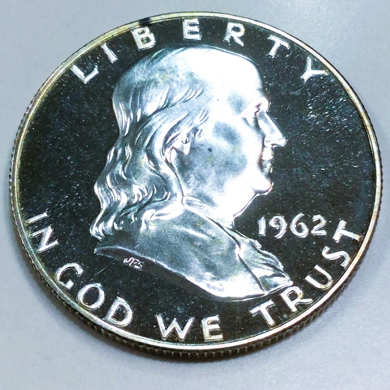 1962 Proof Franklin Half Dollar Beautiful Coin