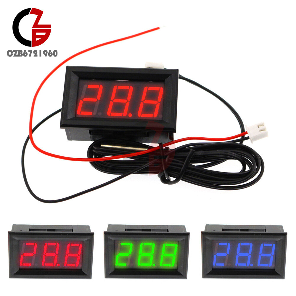 0.56 Inch DC4-28V LCD Digital Thermometer -50-210℃ /-58-410℉ Temperature Meter