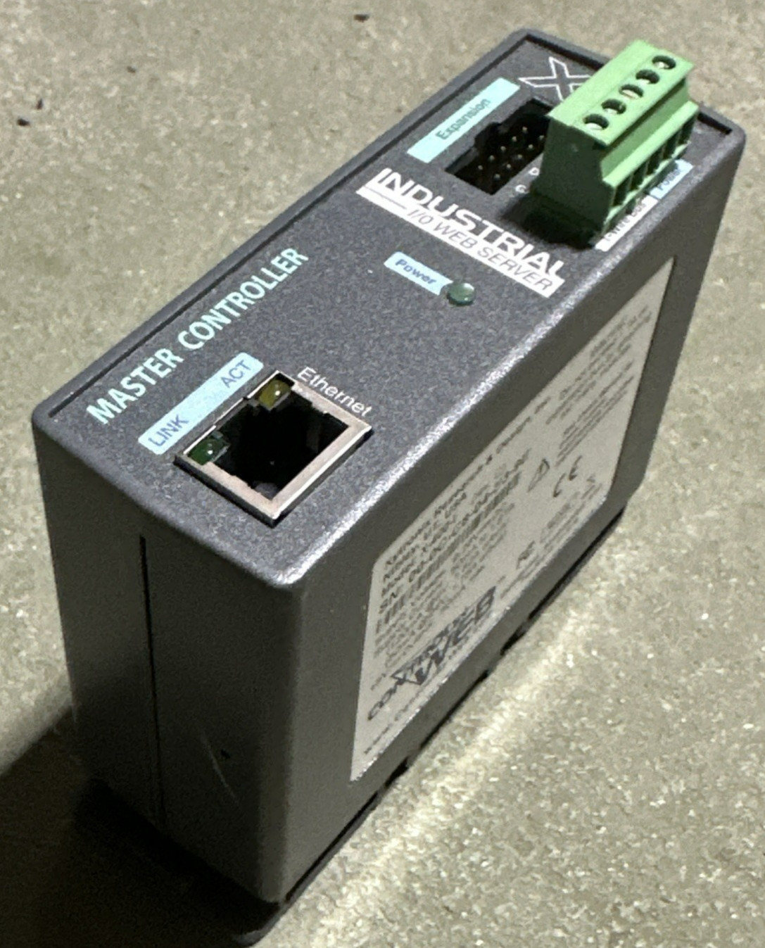 CONTROL BY WEB X-400-I MASTER CONTROLLER INDUSTRIAL I/O WEB SERVER