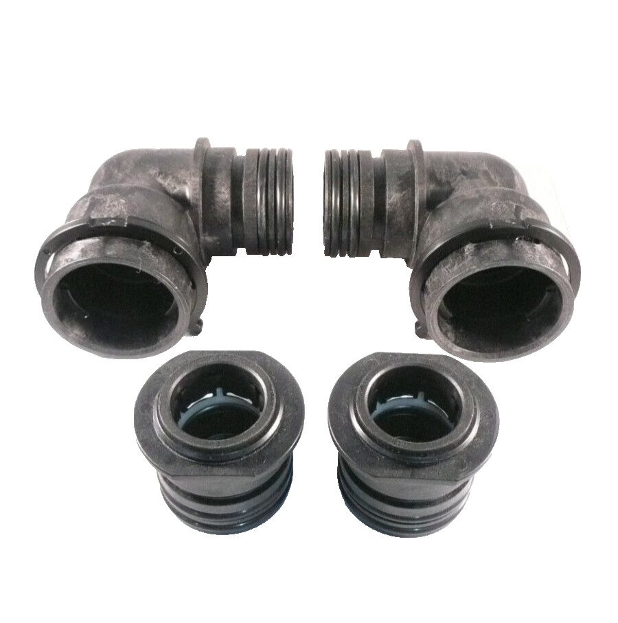 "New" Kinetico Water Softener Mach 90 Elbow Connectors w/ 1" Shark-bite Adapters
