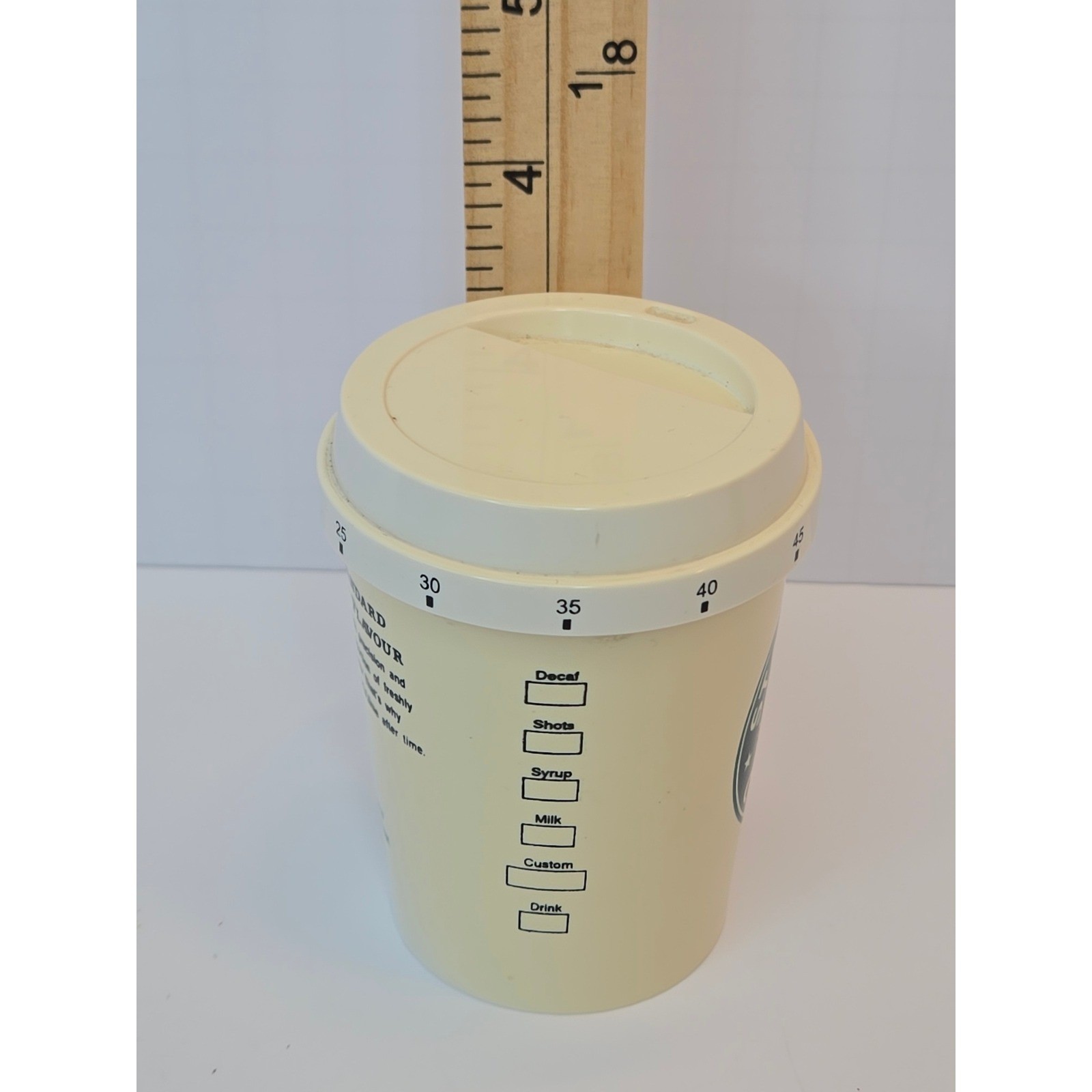 Starbucks Coffee Cup Kitchen Timer 60 Minute Mechanical Wind Up Cream