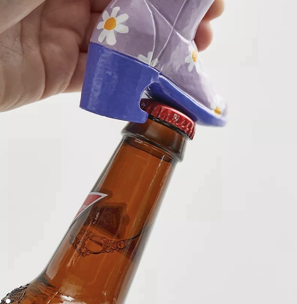 Urban Outfitters Daisy Bootle Opener Purple Bottle Opener
