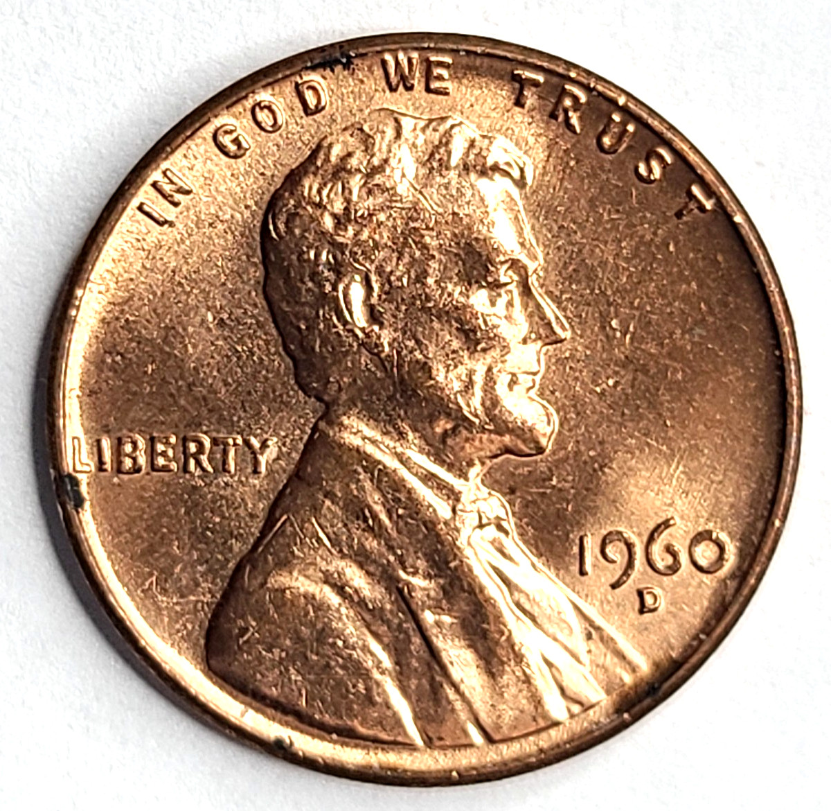 ⭐ 1960-D Lincoln Memorial Penny/Cent ⭐ AU *** 🆓️ SHIPPING!*** [ACTUAL COIN] ⭐💖