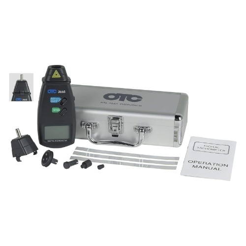 OTC 3665 Phototach Contact Non-Contact Tachometer, Infrared Laser 5-Digit