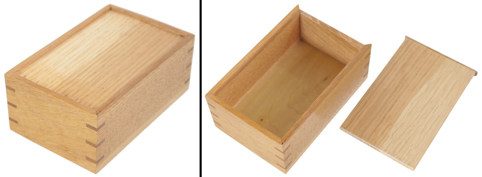 Hand Made Sliding Top Oak Tool Storage Box by Jeff Healy - mjdtoolparts