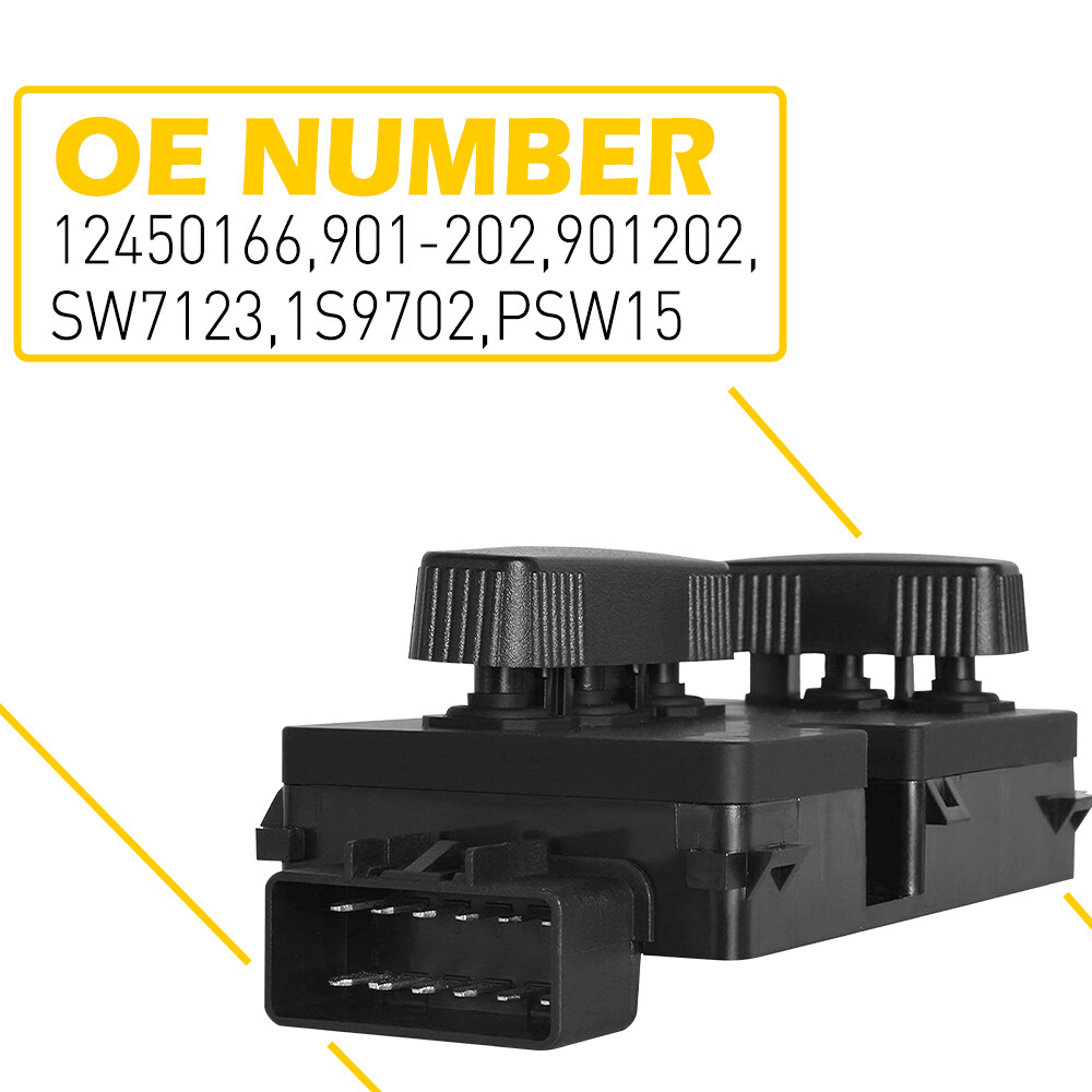 Driver Side Power Seat Switch For 1999-2006 GMC Sierra 1500 2500 3500 Waterproof