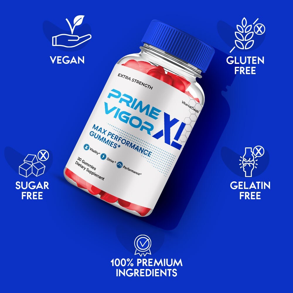 Prime Vigor XL Max Performance Supplement, All Natural Ingredients (5 Pack)