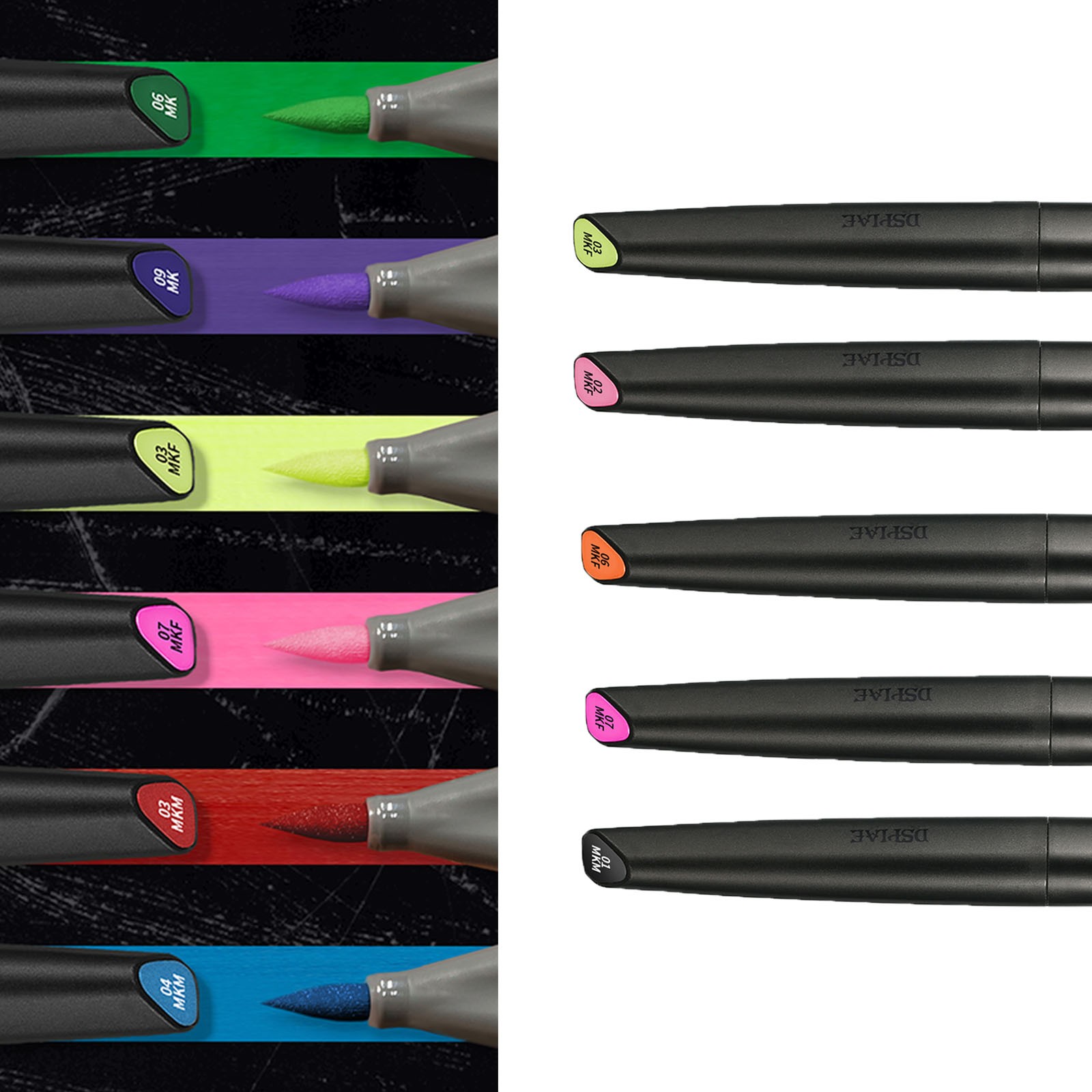 DSPIAE Water-based Soft Tip Marker Pen for Plastic Model Hobby DIY Coloring 5k