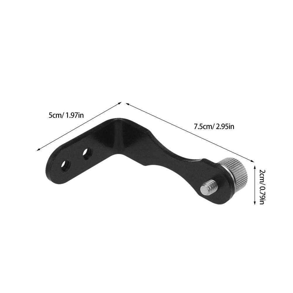 Anodized Metal Tripod Connector for Binoculars Telescope Bracket Black