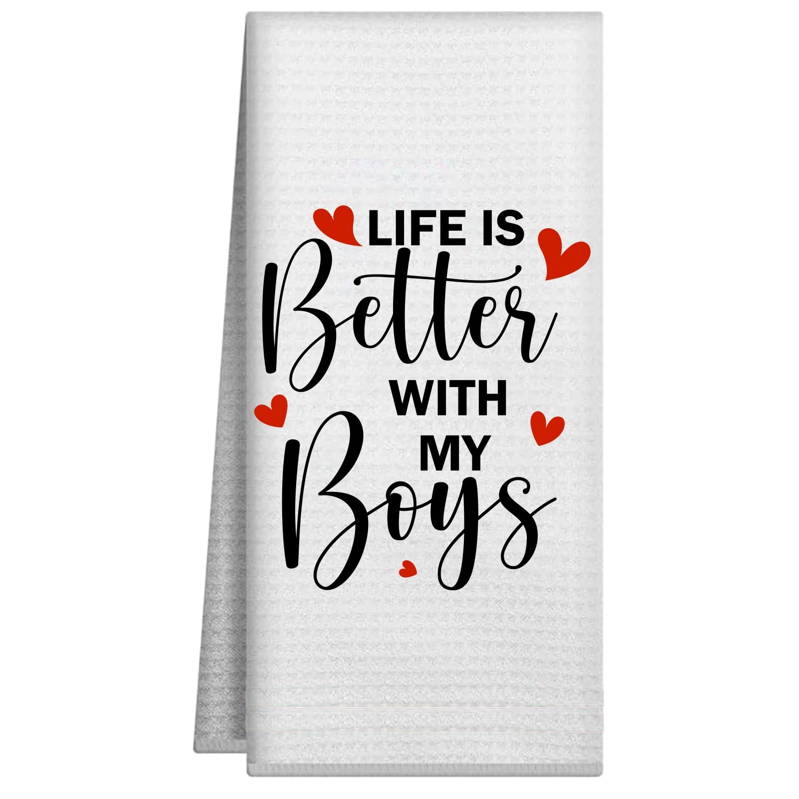Funny Kitchen Towels Life Is Better With My Boys Decorative Tea Gift
