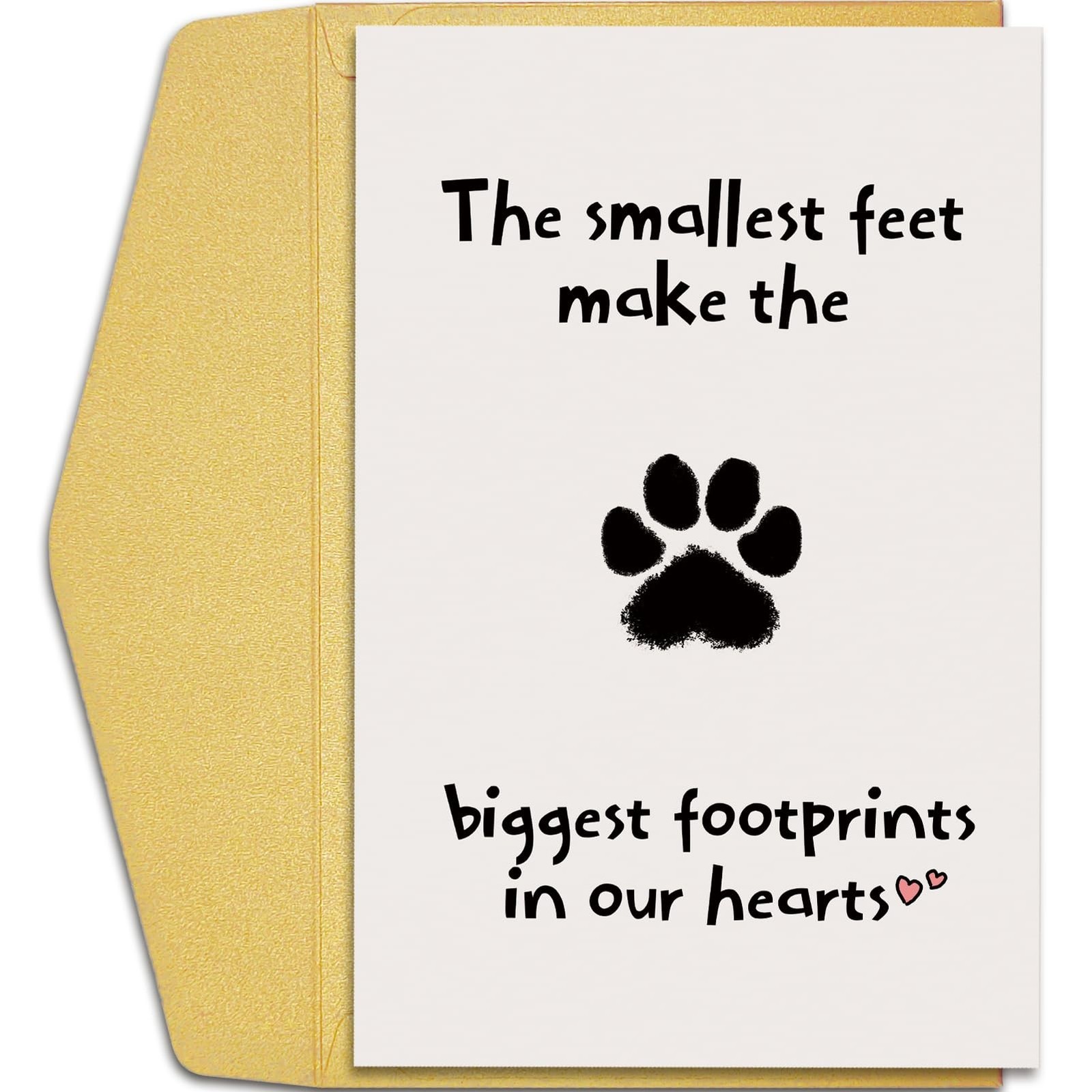 Qiliji Pet Loss Sympathy Card for Dog or Cat Owners Pet Loss Gift