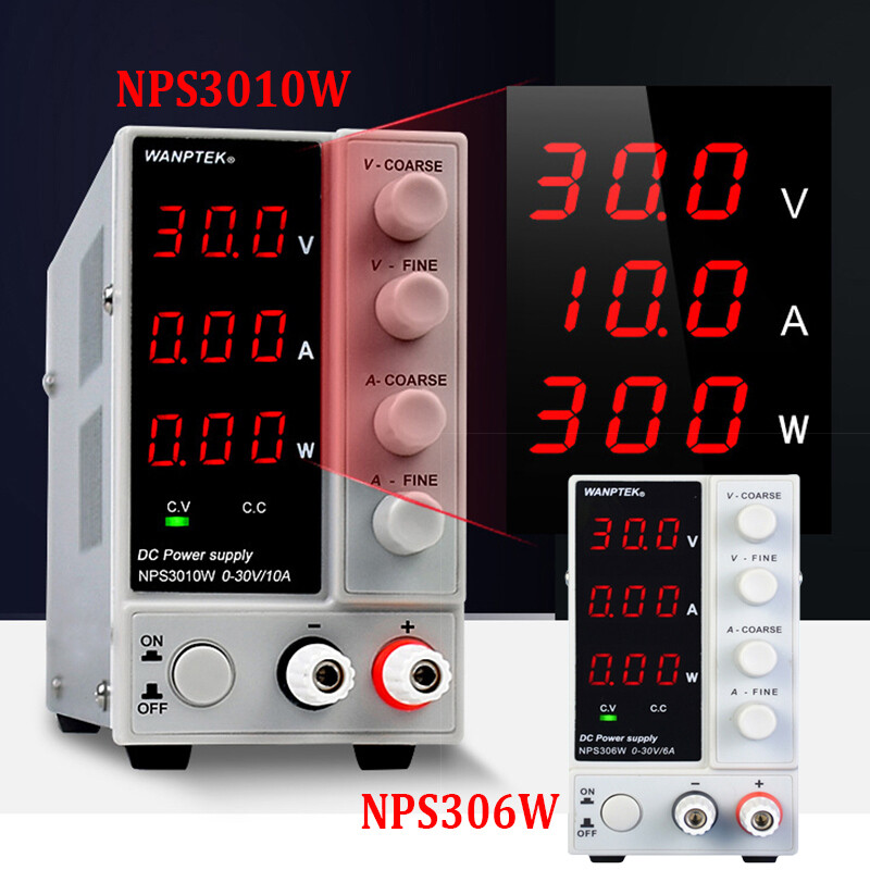 Power Supply Precise Variable Lab Test Adjustable 3 Digital Display NPS306/3010W