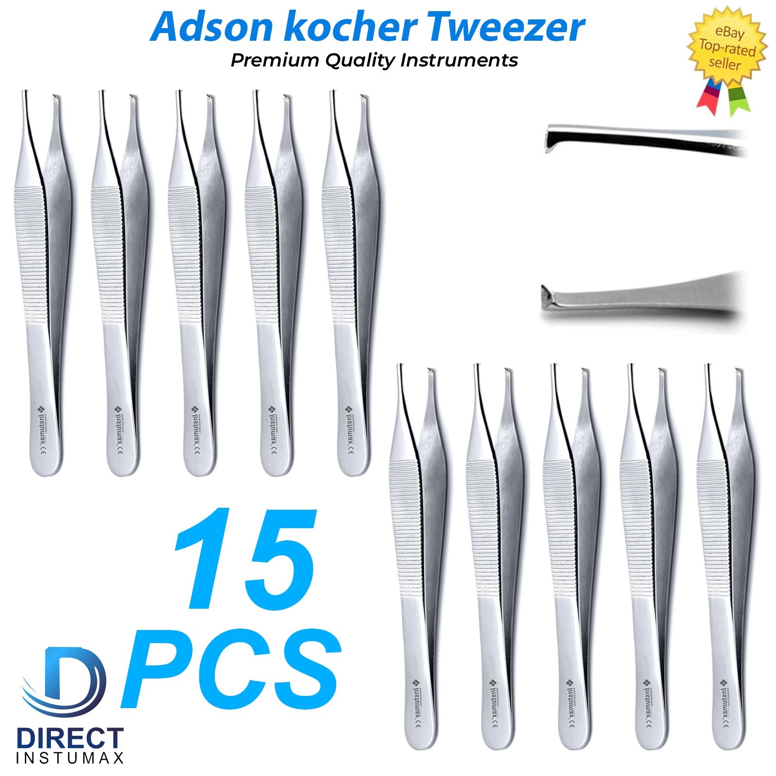 ADSON KOCHER TISSUE FORCEPS FINE POINT 1X2TETH