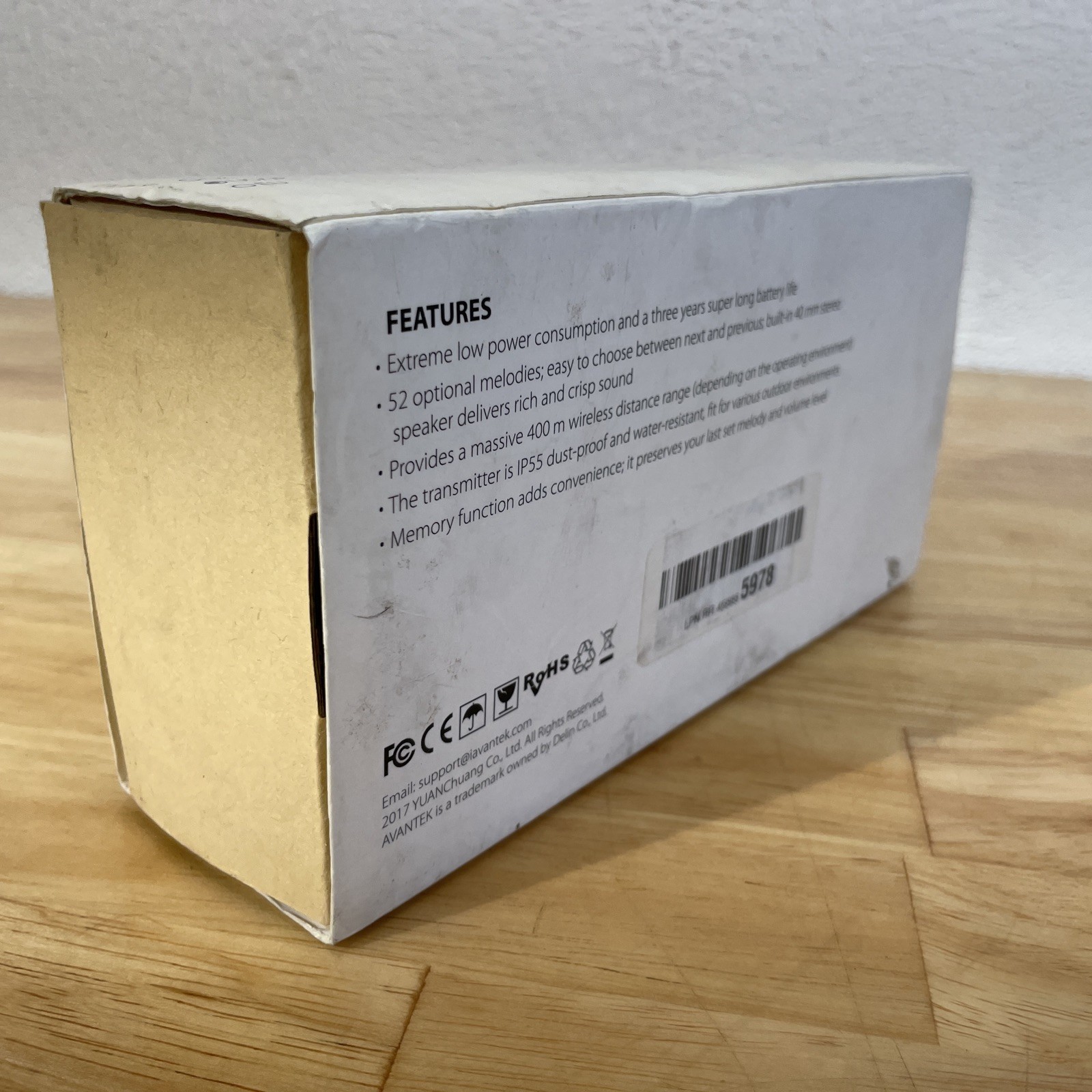 Avantek Wireless Doorbell Kit - Model D-3B