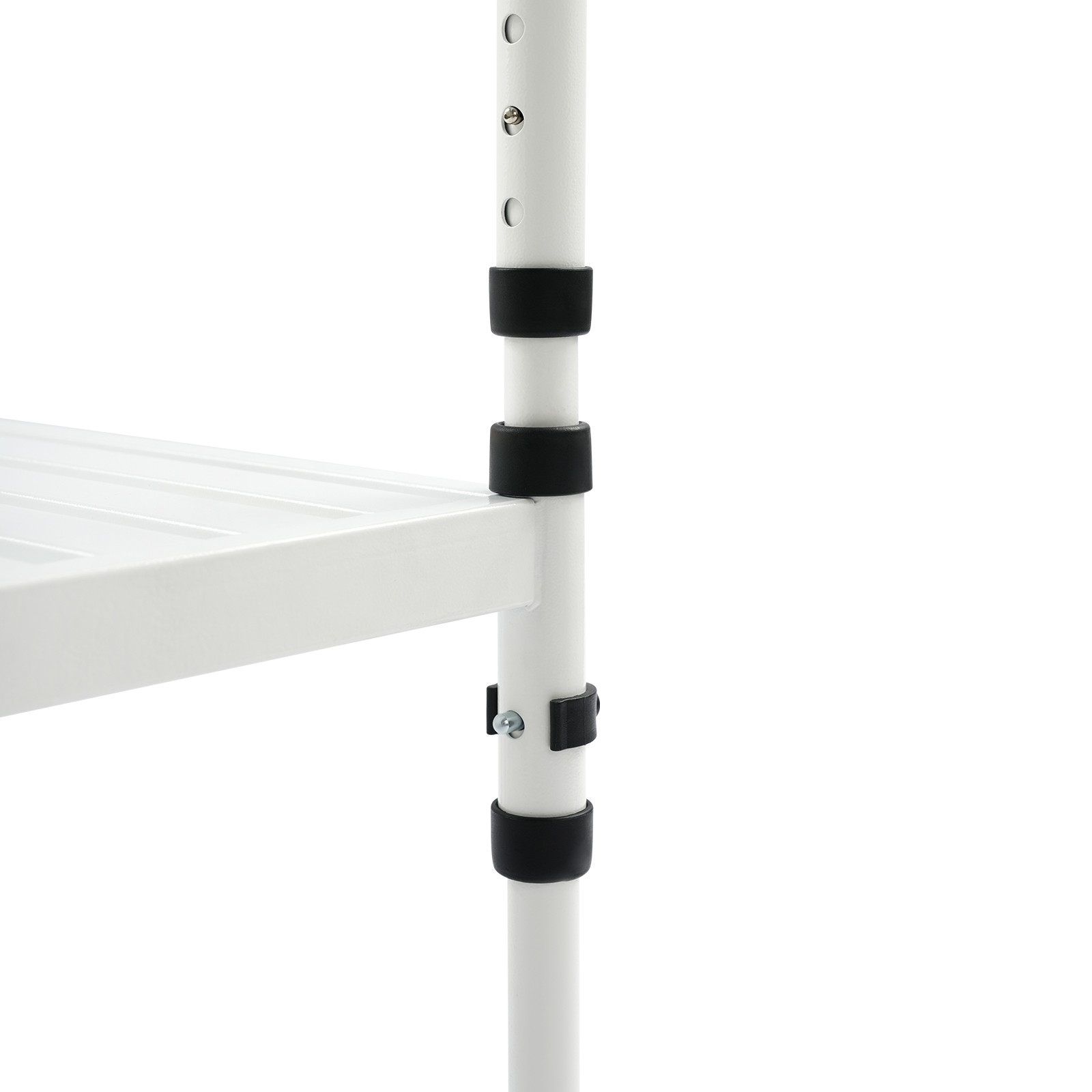 2 Steps Stool with Handle, Adult Ramp with Handrail, Metal Stepping Stool