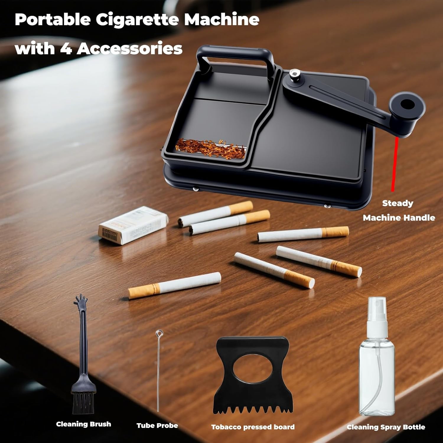Cigarette Rolling Machine, Manual Cigarette Roller Cigarette Tobacco Injector fo