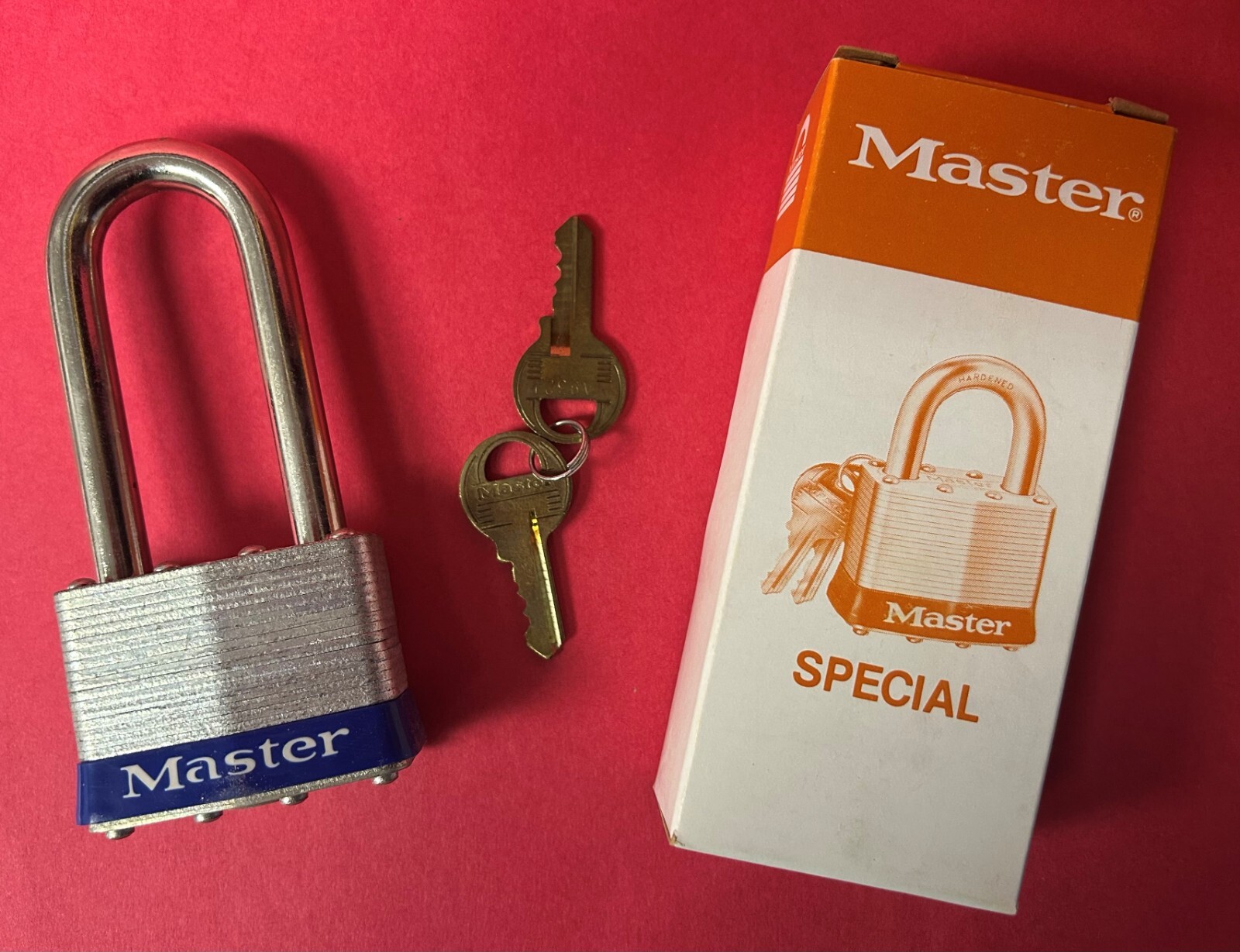 Vintage Master Lock No. 5LJ Special w/2 Keys (keyed differently)
