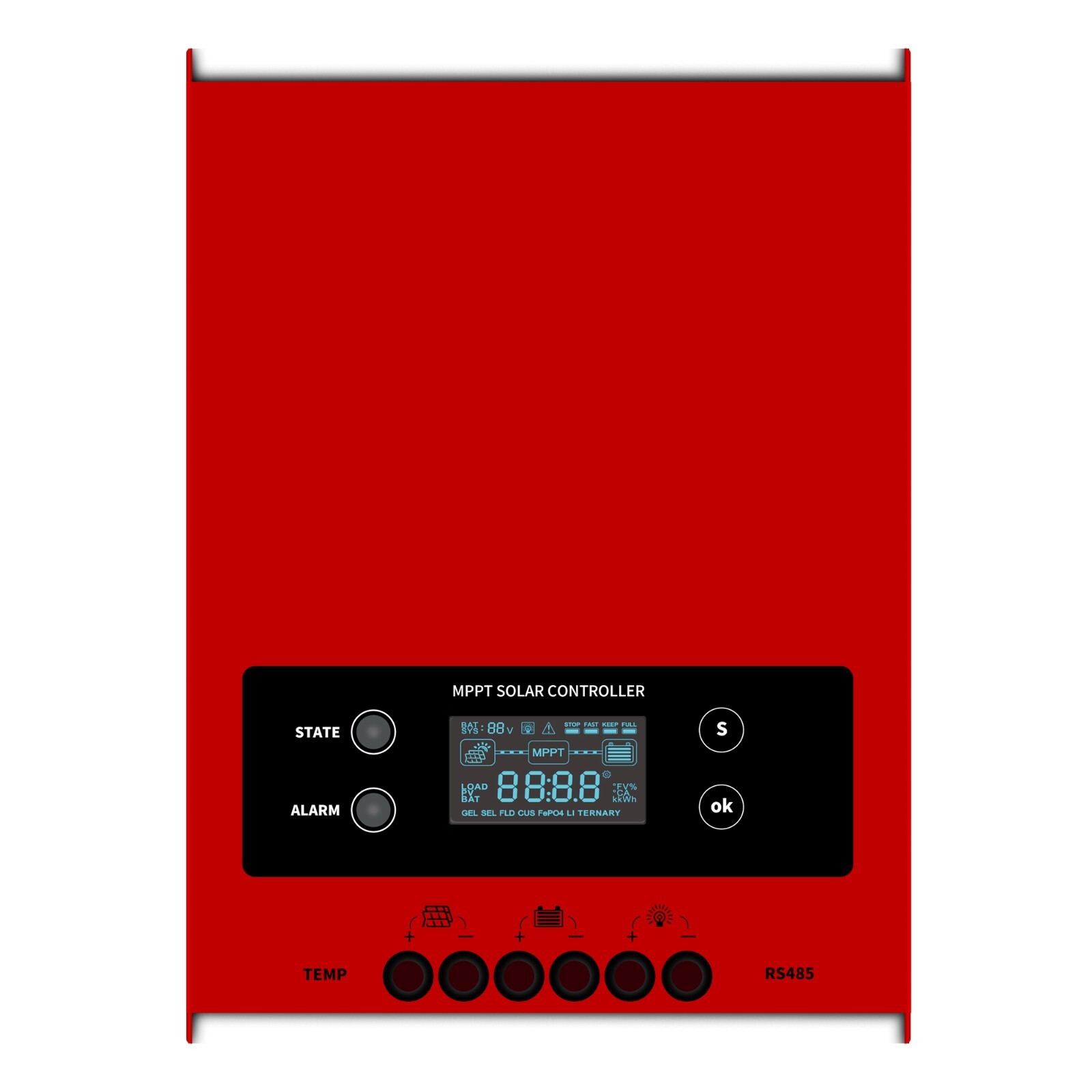 100A MPPT Solar Charge Controller 12V 24V 48V Battery Regulator with Bluetooth