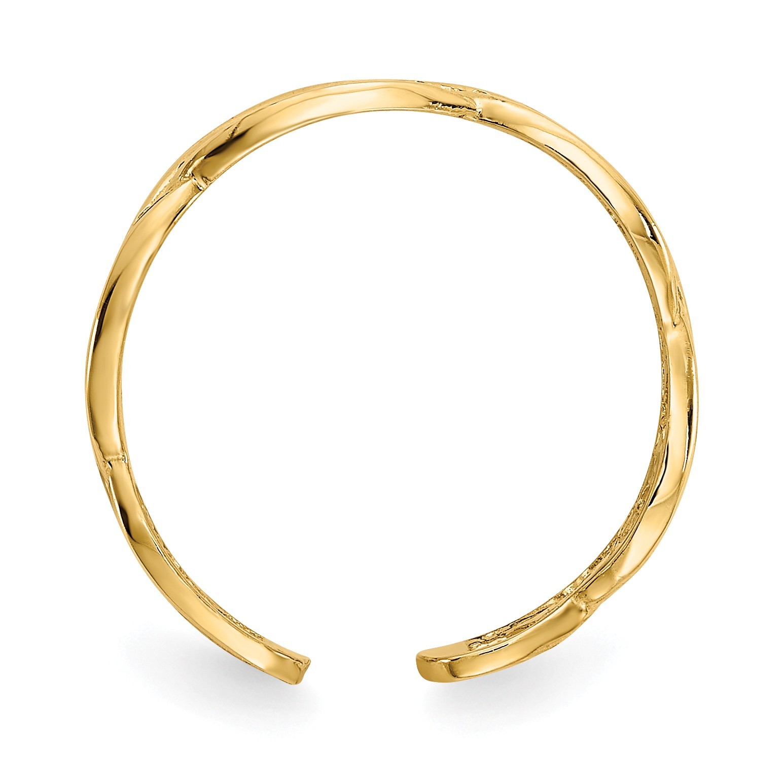 Weave Toe Ring in 14 Karat Gold