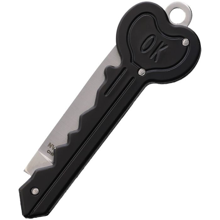 Novelty Cutlery Tools Folding Knife 2" Stainless Steel Construction Key-Shaped