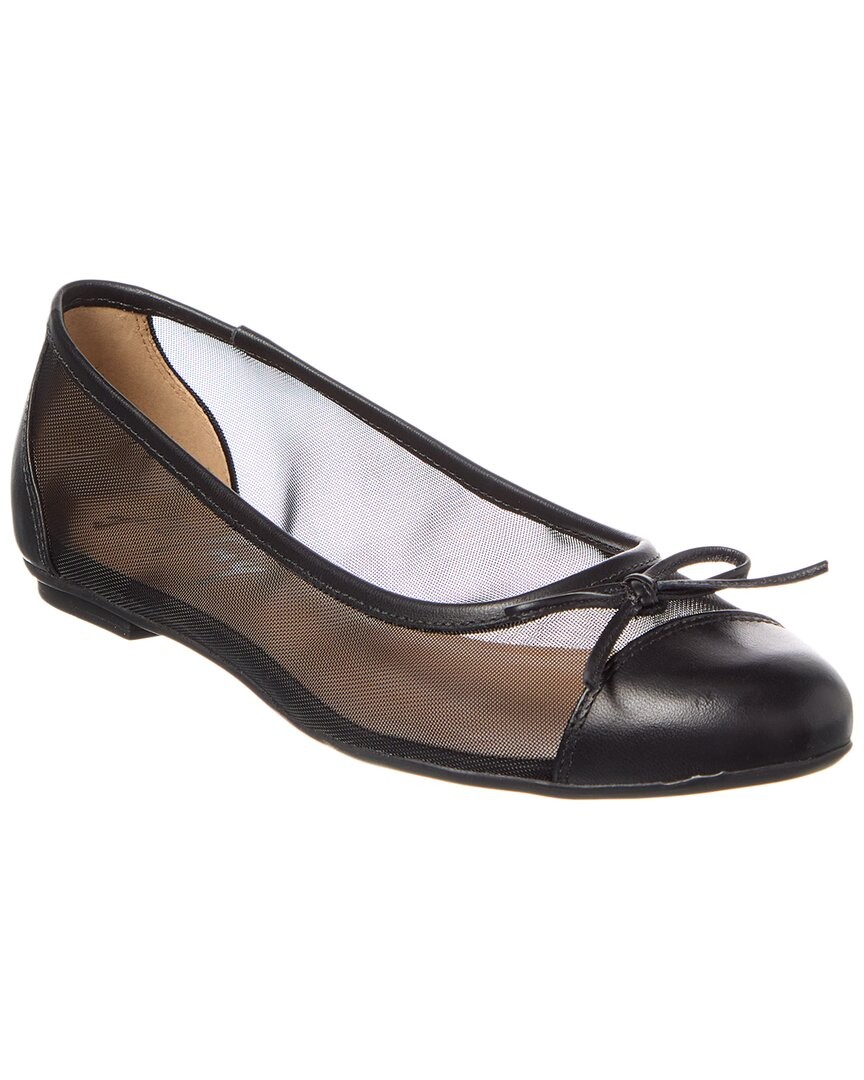 French Sole Cordelia Shimmer Mesh & Leather Flat Women's