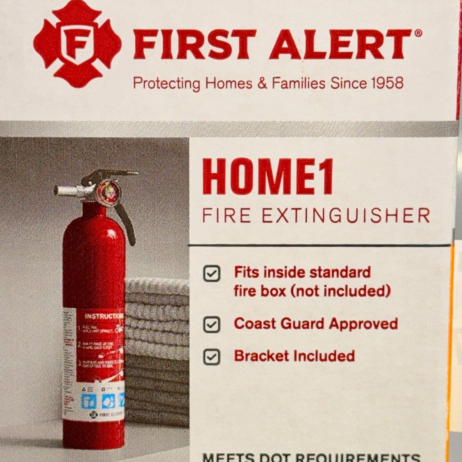 FIRST ALERT(2 PACK) Home1 Multipurpose ABC Rechargeable Fire Extinguisher 2.5 Lb