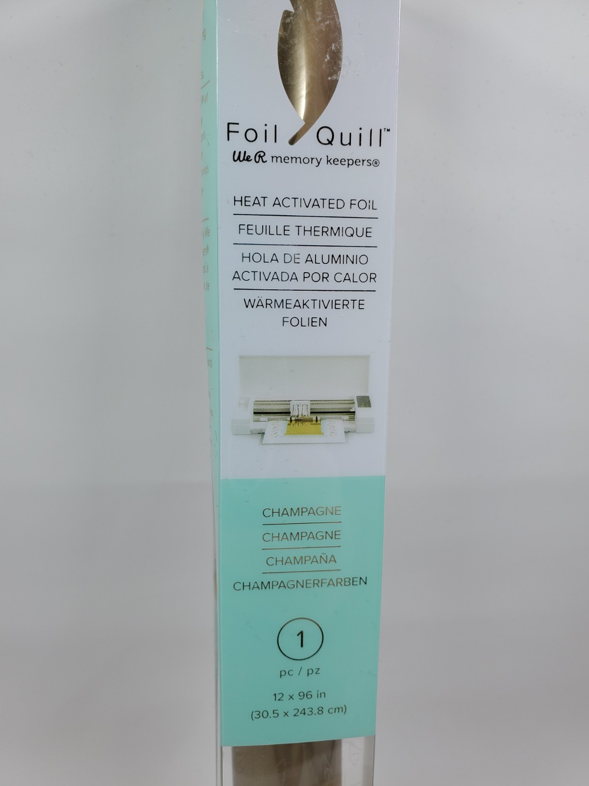 CR3 We R Memory Keepers Foil Quill Heat Activated Roll 12" X 96" Champagne
