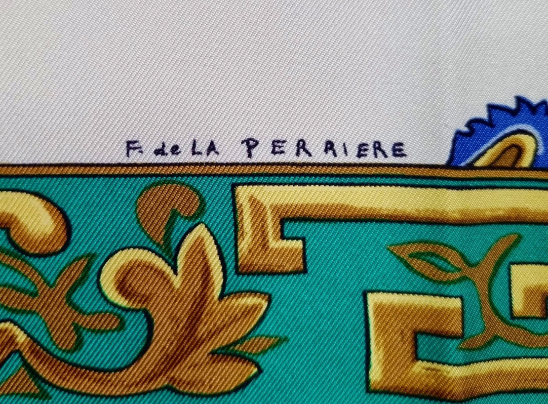 RARE VINTAGE HERMES Silk Scarf "Junques et Sampans" Carre 90