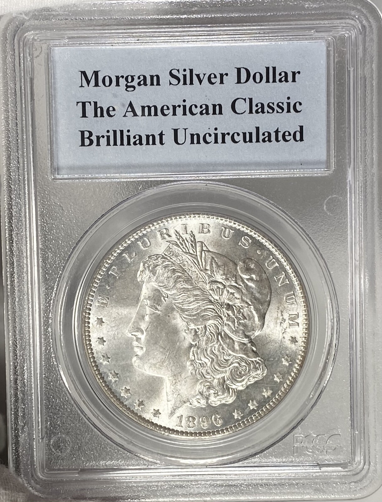 BU 1896 Morgan Silver Dollar PCGS Brilliant Uncirculated See Video RFM
