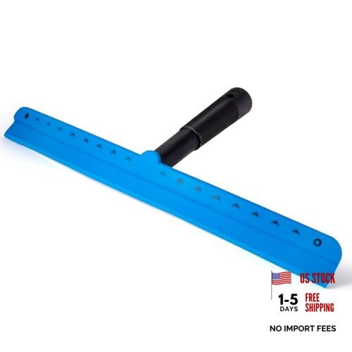 15 inch Blue Windshield Squeegees, All-Purpose Streak-Free Silicone Squeegee