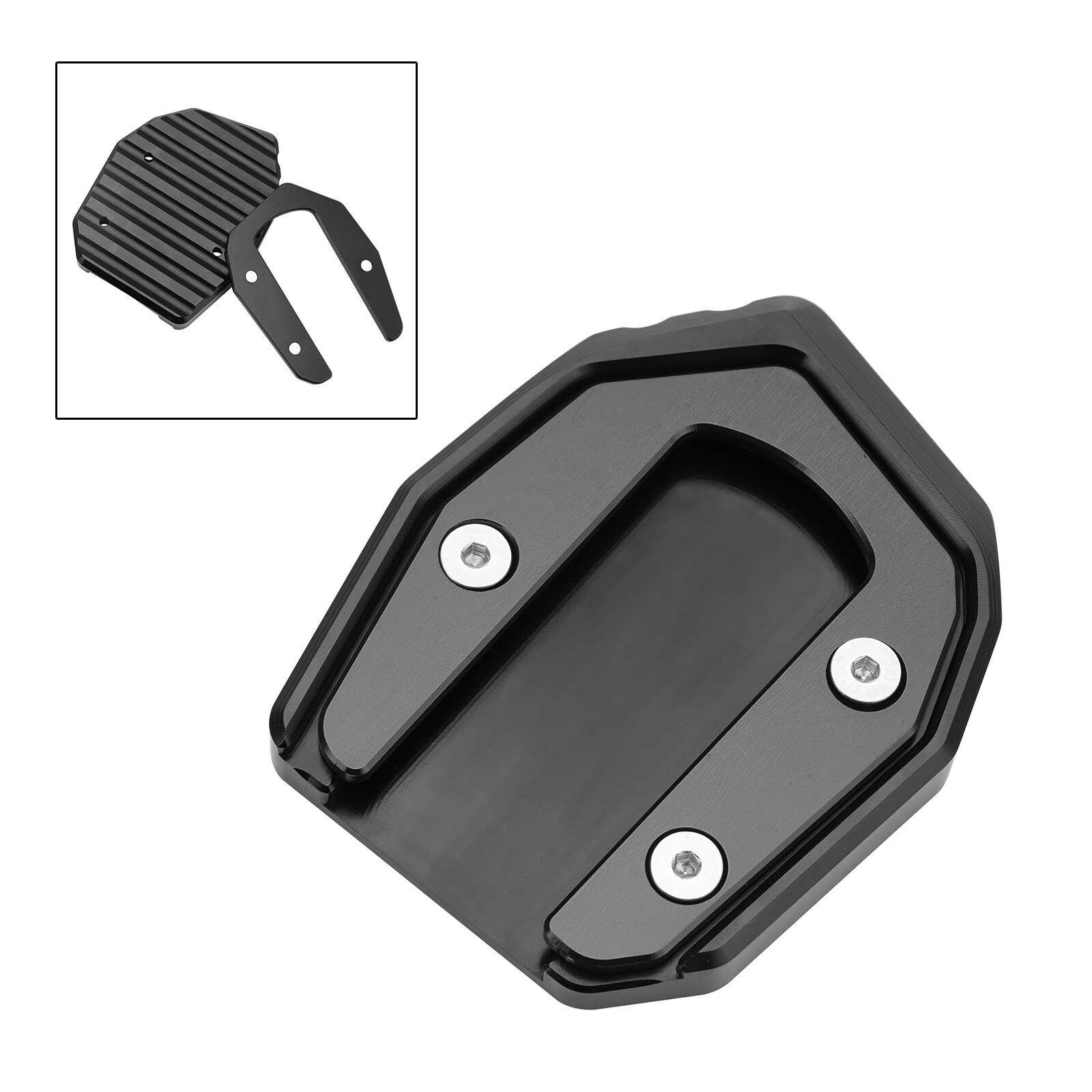 Kickstand Enlarge Plate Pad fit for Kawasaki Vulcan S 650 VN650 2015-2021 BLK 16
