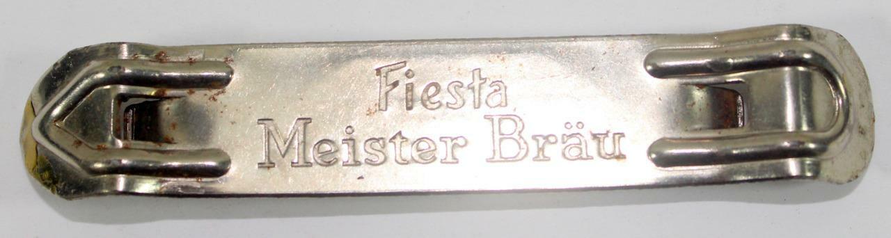 Vintage Fiesta Meister Bräu Beer Can Bottle Opener