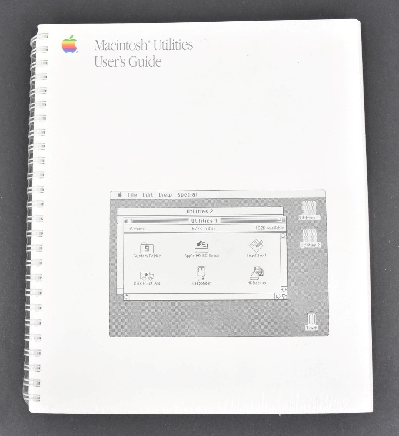 Vintage Apple Computer Macintosh Utilities User's Guide Sealed 030-3418-A