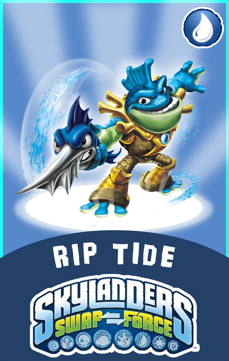 Skylanders Swap Force Rip TIde NFC Card FREE SHIPPING