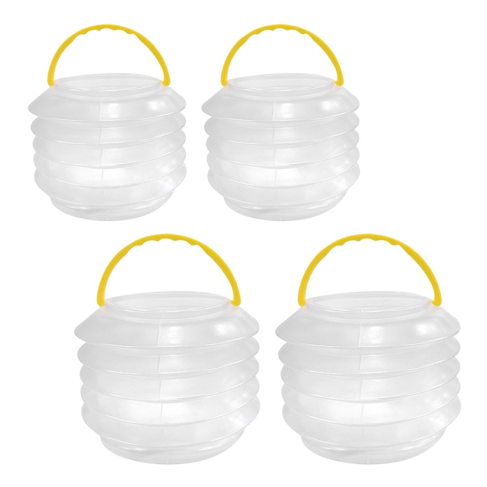 4 Pcs Buckets with Handles Watercolor Brush Holder Art Pen Washing