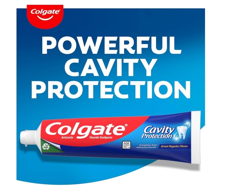 Colgate Cavity Protection Toothpaste with Fluoride - 2.5 ounce + 60% Free 2 Pack