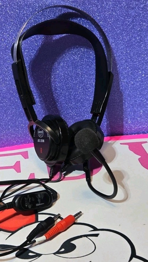 Comm1 Multimedia Headset with Boom Microphone for ATC/Radio Simulator - ATC-2CVM