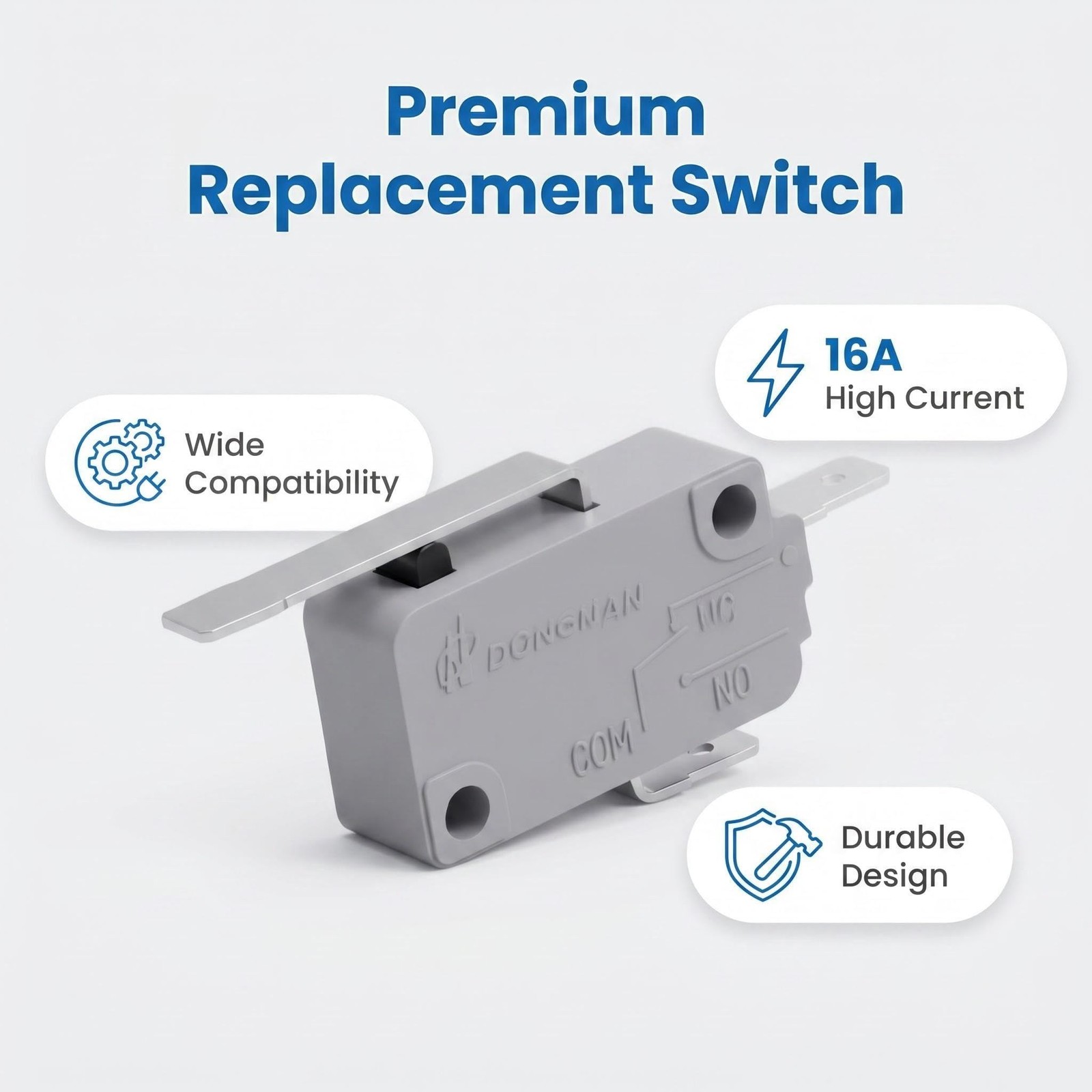 KW3-0Z Replacement Sensor Switch 2-Pack – 16A 125V/250V Lever Micro brown