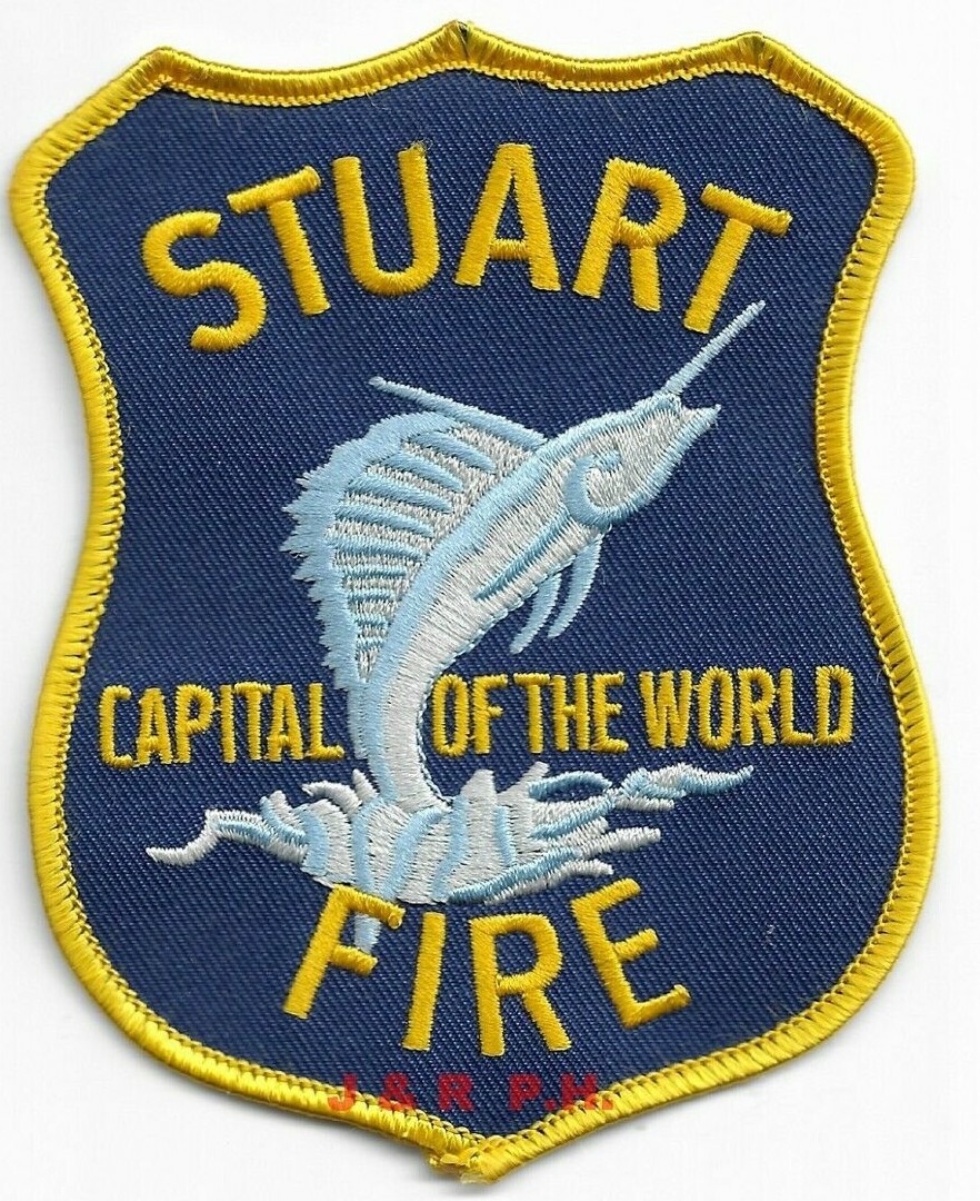 Stuart  Fire  "Capital of the World", Florida  (3.5" x 4.5") fire patch
