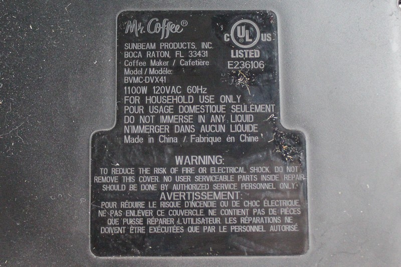 Mr Coffee Sunbeam Coffee Maker Black 12 Cup Programable Model BVMC DVX41 Tested
