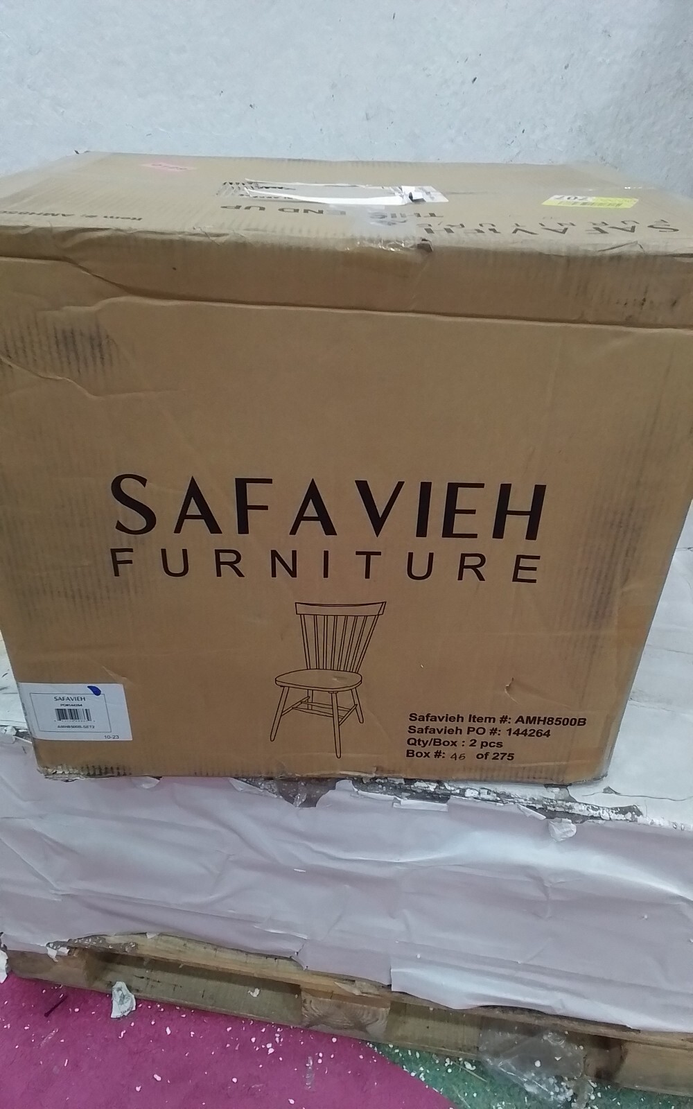 Safavieh PARKER SPINDEL SIDE CHAIR, Reduced Price 2172741456 AMH8500B
