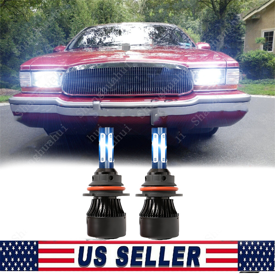 9004 LED Headlight Hi&Low Beam Bulbs 6000K For Buick ROADMASTER 1991-1996 2pc