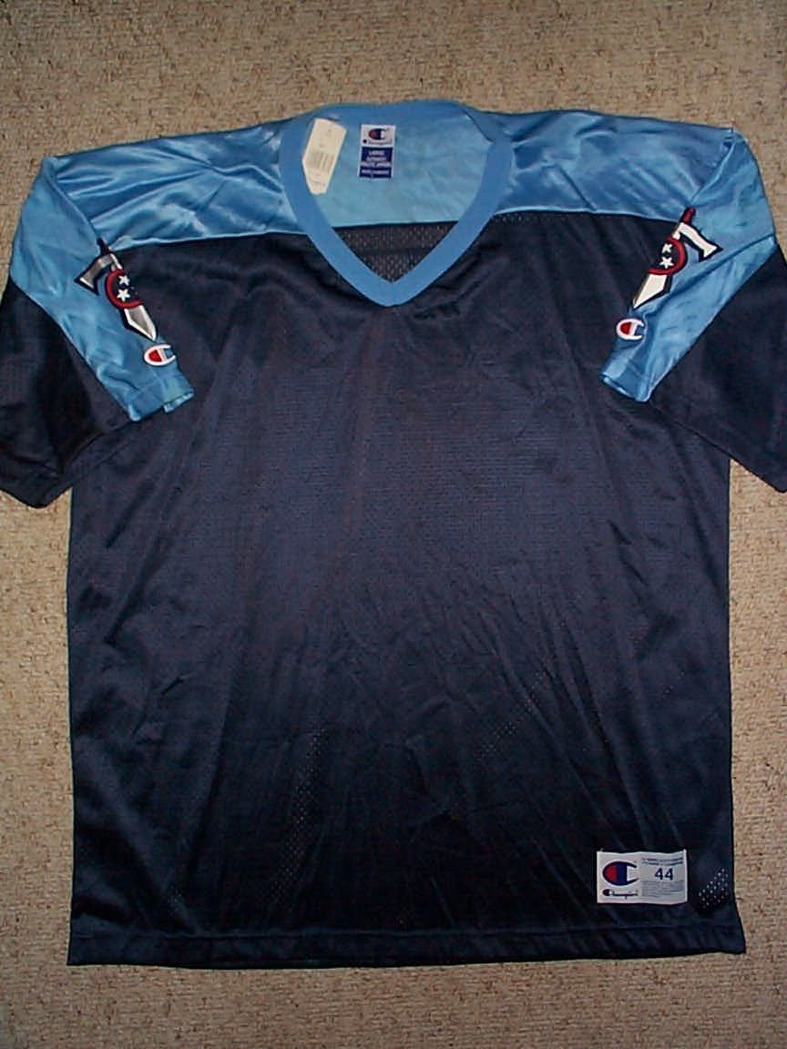 CHAMPION Tennessee Titans BLANK nfl Football Jersey Adult MEN'S/MENS (L-LARGE)