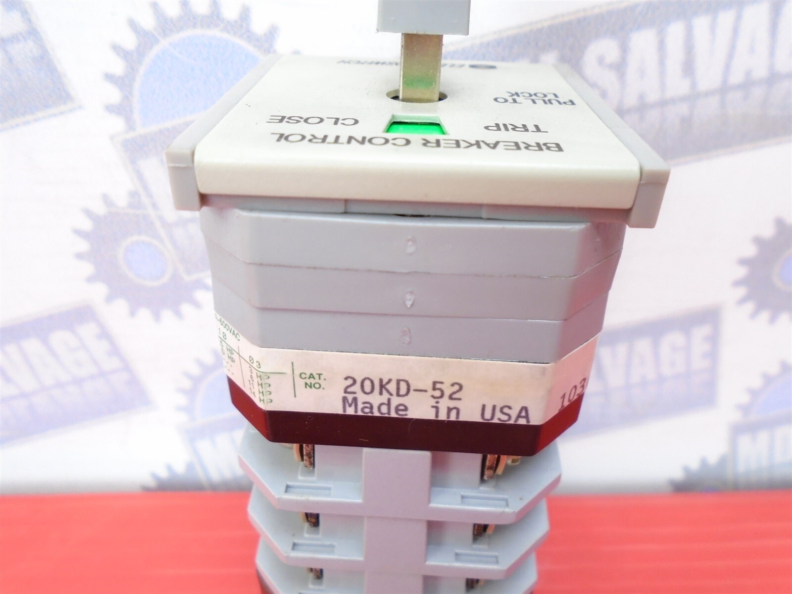 ELECTROSWITCH - 20KD-52 - ROTARY SWITCH External AUX 2A & 2B Contacts SERIES 20