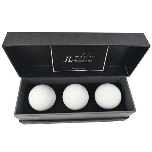 JL Lukas Ball Manipulation Set_1.7 inches_White Color_Magic Tricks