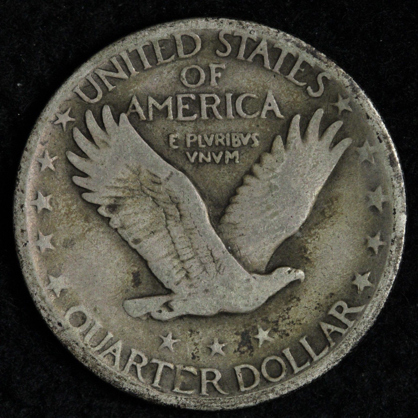 1920-D Standing Liberty Silver Quarter VG E263 USEM