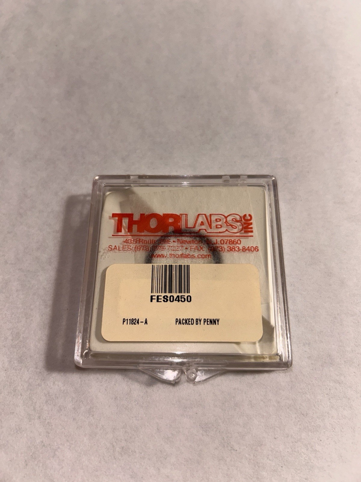Thorlabs FES0450 1” Shortpass Optical Filter 450nm Cutoff Ø25.4mm Lab Grade
