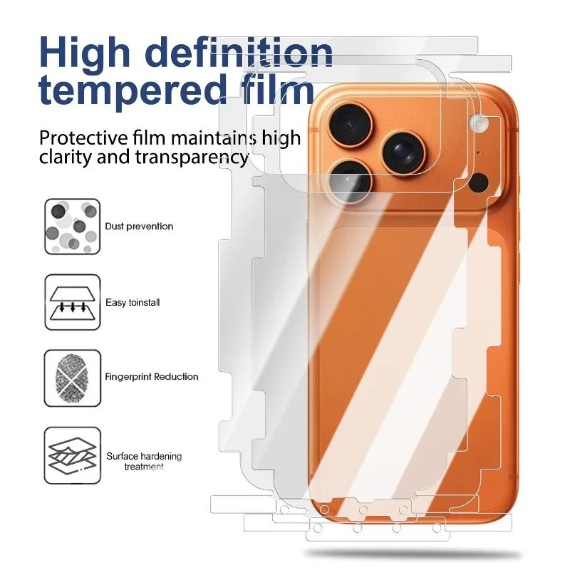 HD Hydrogel Back Screen Protector Film for iPhone 17 Pro Max Full Cover